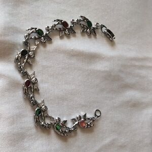 Elegant Angel Bracelet With Enamel Accents
